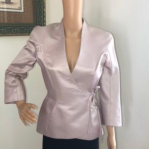 Thierry Mugler Couture Silk Wrap Jacket